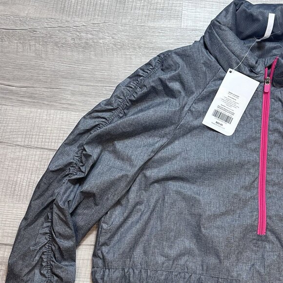 NWT Fabletics Danielle Women's Athletic Jacket Running Athleisure Gray Sz XL $90 - Picture 7 of 9